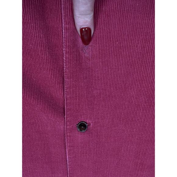 Vintage Alfred Sung Corduroy Shacket Pink Magenta Long Sleeve Oversized 8 - Picture 4 of 4